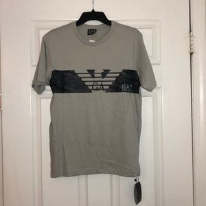 NWT Emporio Armani EA7 Men’s Grey Logo T-Shirt
